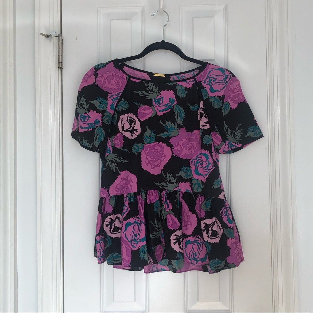 Floral Peplum Top